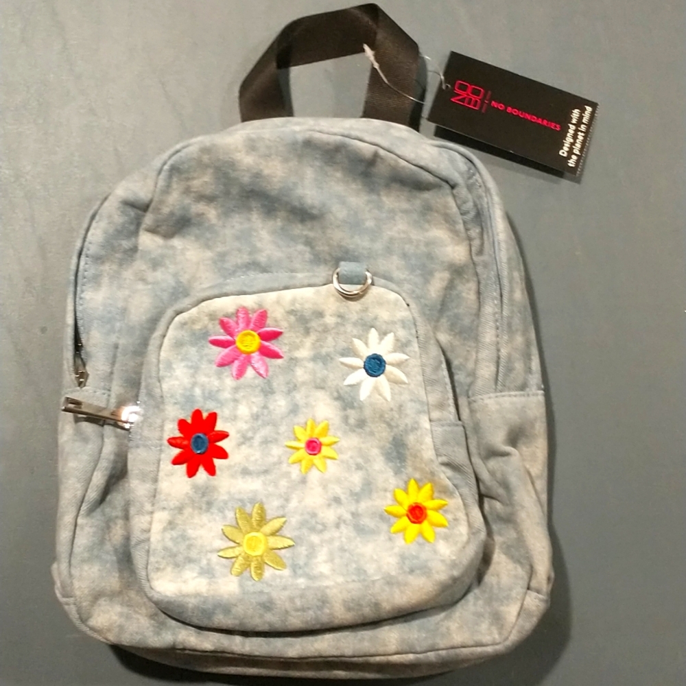 Cute denim girls backpack